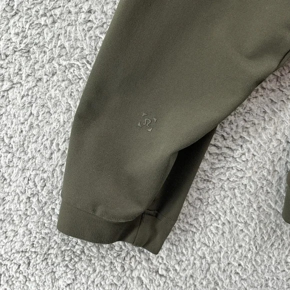 Lululemon Jacket Mens Large Green Division Track Jacket Full Zip Pique Casual - Picture 7 of 8